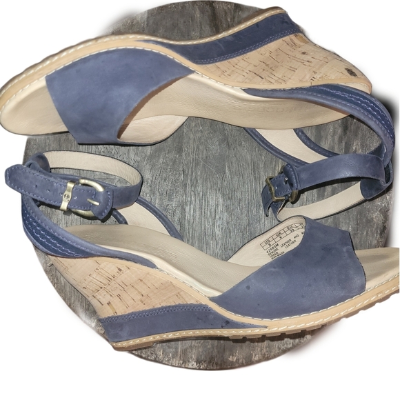 Timberland Shoes - Timberland Earthkeepers Maeslin Blue Wedge Sandals 8